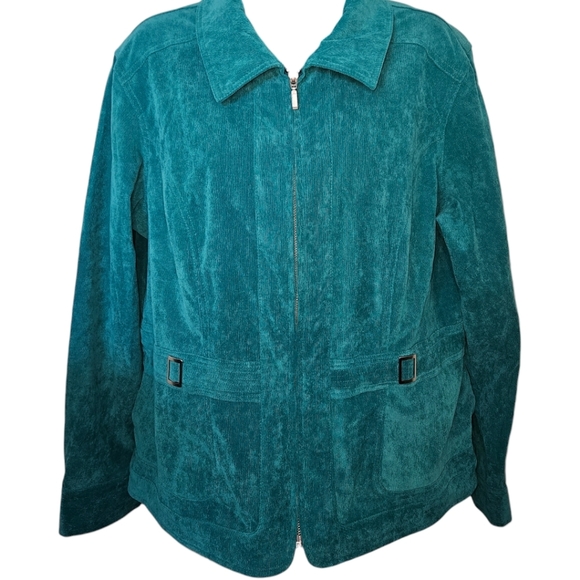 NWT Christopher & Banks Corduroy Full Zip Up Jacket - Picture 1 of 4
